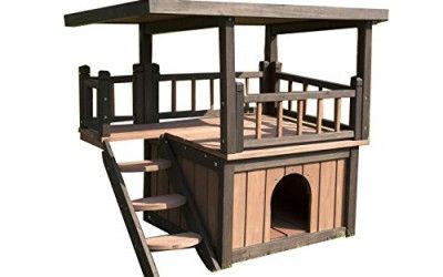 Casita para perros y gatos madera maciza SixBros
