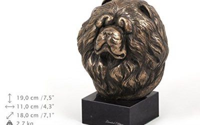 Chow chow, perro estatua de marmol, ArtDog
