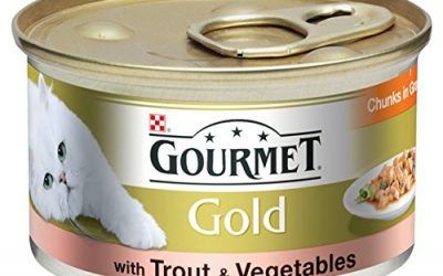 Gourmet Oro Trucha y Verduras 85g , mascotas
