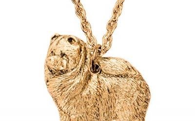 Chow Chow Hecho en Reino Unido Artístico Perro Collar con colgante Colección