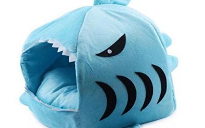 Sannysis Plegable Casa para mascotas de Gato para descansar dormir jugar (Azul, M)