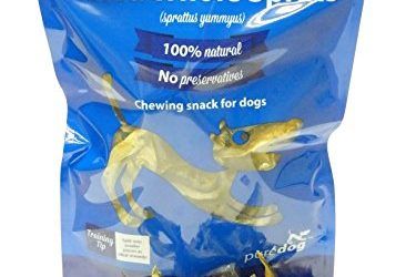 PURE DOG Espadines Enteros Secos para Perros – 2 packs de 75g