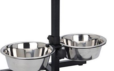 Tazones para Perros con Soporte Deluxe (2 x 1,8 lt ø19 cm) Dog Food Bowl