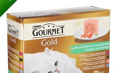 Gourmet Gold espuma de verduras – 12 x 85 g (X8) – para gato