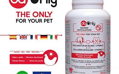 Antiinflamatorio para perros, NUEVO PRODUCTO CON SABOR A POLLO, alternativa natural a los medicamentos para perros, ideal para las articulaciones de tu mascota como los condroprotectores para perros, el colageno articulaciones natural DAONLY cuida de la salud animal