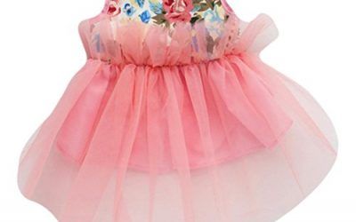 Ropa para perros,Vovotrade Vestido pequeño del tutú de la princesa del gato del perro (XS, Rosa)