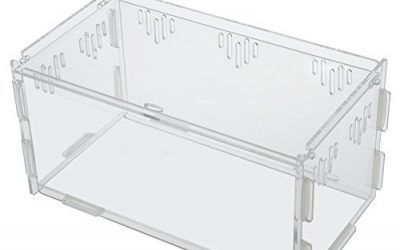 LianLe®Cajas de Acrílico Eclosión Tanque para Mascotas Reptil Rastreador Araña Escorpión Ciempiés Insecto de Insectos