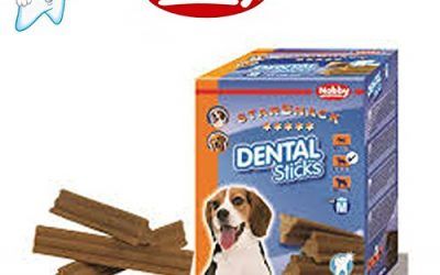 DENTAL STICKS dental limpia y elimina el sarro dental de tu perro 28 barritas snack perros de 12 a 20 kg.