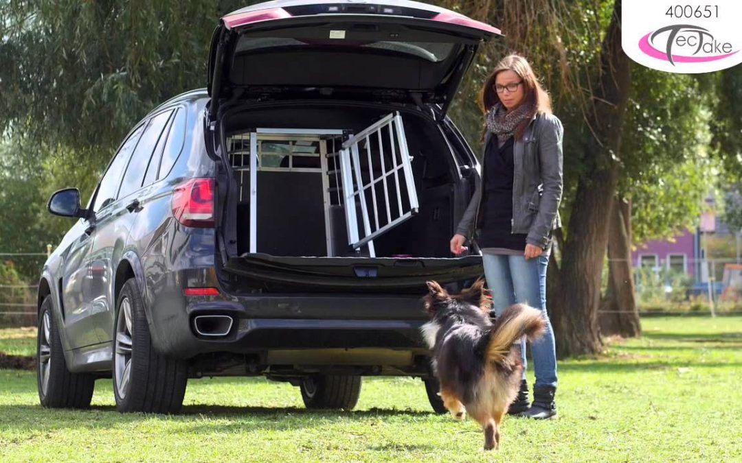 TecTake Transportín de aluminio para perros 89 x 69 x 50 cm DOBLE