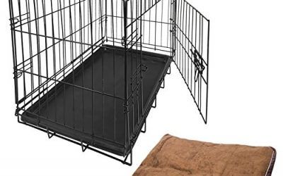 Nemaxx Transportín-Caja de mascotas-Jaula Multifunción Tamaño S en Negro + Almohada