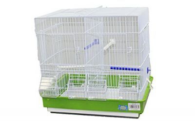 DZL jaula para pajaros(42.5X29.5X40CM) (VERDE)