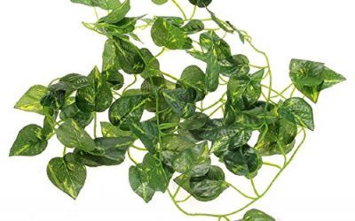 2 m artificial Ivy Leaf Garland plantas Vine falso follaje flores para reptiles decoración del hogar