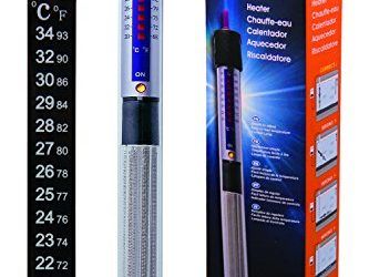 BPS (R) Calentador Sumergible para Pecera 250W – 31.5cm con Un Termómetro Digital Adhesivo.BPS-6055