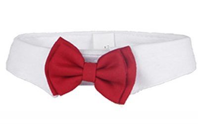 Ajustable formal perro de mascota de gato pajarita corbata traje de collar accesorios para fiesta de la boda de vacaciones Tamaño L 37cm 14.6 pulgadas de longitud