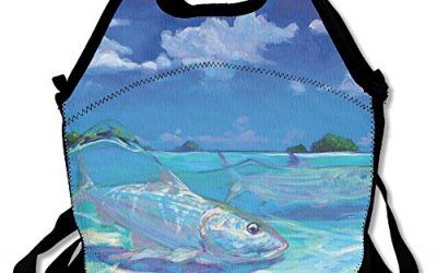 Hanalei Bay Mar Peces Bolsa De Almuerzo Tote Bolsas Awesome almuerzo caja fiambrera de bolso para la escuela trabajo al aire libre