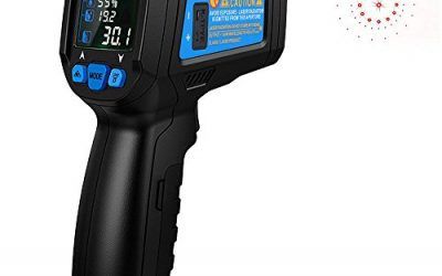 CestMall Termómetro infrarrojo infrarrojo de Termómetro infrarrojo infrarrojo sin contacto de la temperatura de la temperatura -58 ℉ ~ 1022 ℉ Con la exhibición a contraluz del LCD del color de la visión completa