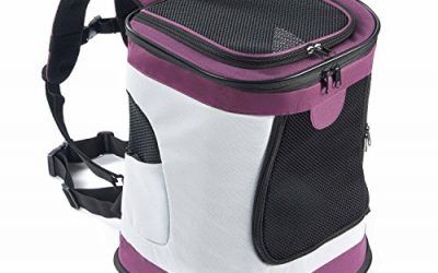Portador de Viaje con Lados Suaves Mochila de uso Exterior para Mascotas Perros y Gatos, Morado , mascotas