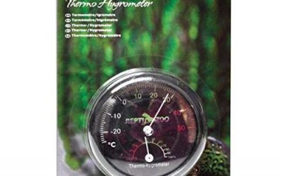 Thermo ReptiZoo Hygrometer RHT101-Termómetro e higrómetro analógico de reptiles, permite controlar la temperatura y la humedad del terrario