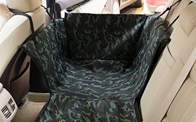 FREESOO Cubierta de Asiento Trasero Impermeable Para Coche Carro Manta Funda estilo Hamaca Protector Antideslizante Alfombrilla de perro de coche, Perro, Gato, Animal y Mascota, Viajes,55*50*32cm