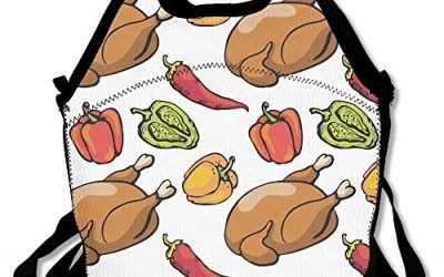 Patrón con pollo y Bell – Bolsa térmica para el almuerzo, diseño de Red Hot Chili Peppers bolsa para el almuerzo de neopreno – grandes bolsas de almuerzo reutilizables para las mujeres, los adolescentes, niñas, niños, bebés, adultos Portable Carry , mascotas