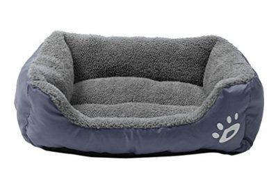 cama mascotas perros rectángulo Sannysis mascotas gatos perros accesorios deportiva perros cama de perrito almohadilla caliente cama para perro casa mascota manta mat (gris, L) , mascotas