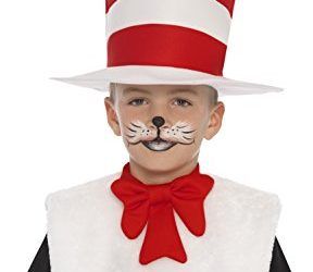 Smiffy’s – Dr.Seuss, disfraz del gato en el sombrero, color blanco y rojo (25731)