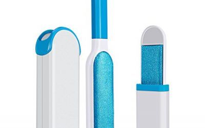 Spheroo Cepillo Mágico Quitapelusas & Pelo de Animales – 2 Lados Eficaces Que se Auto Limpian Para Eliminar el Pelo de los Animales (Gato, Perro) de la Ropa, el Sofá y la Alfombra (Azul)