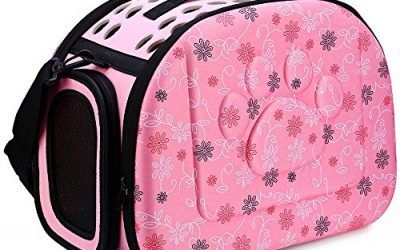GBlife Portador Bolsa de Transporte Reversible Transportín Plegable para Msacotas Capazos de Perros Gatos(Rosa) , mascotas