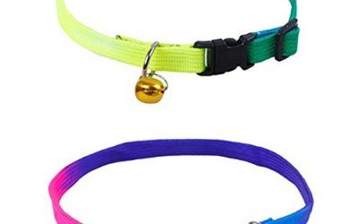 Da.Wa 2x Collar Para Mascotas Suministros de Mascotas Para Perros, Gatos Con Campanas Color al Azar