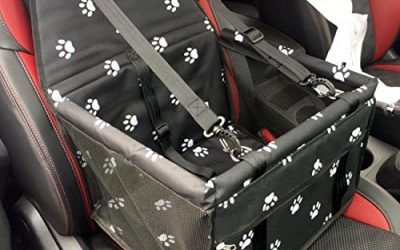 Asiento de Coche para Mascota Perro Gato – APLUS Funda Protector de Asiento de Coche – Cinturón de Seguridad Adjunto – Cubierta de Asiento Impermeable y Resistente de Perro , mascotas