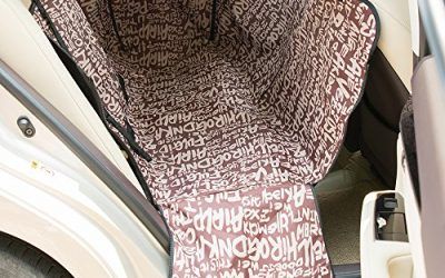 FREESOO Cubierta de Asiento Trasero Impermeable para Coche Carro Manta Funda Estilo Hamaca Protector Antideslizante Protección de Perro, Gato, Animal y Mascota, Viajes,130x150x55CM , mascotas
