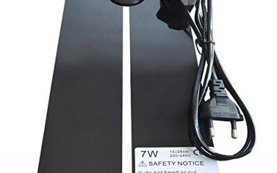 JOHLYE Almohadilla eléctrica para calefacción, Reptile Pet – Calentador de la Almohadilla con Control de Temperatura Almohadilla eléctrica para Reptil 7W