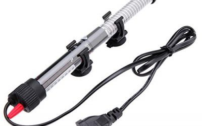 MagiDeal Calentador Sumergible de Agua de Estanque de Peces Calefacción Barra EU Enchufe 5 Potencias – 25w , mascotas