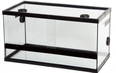 TERRARIO DE CRISTAL PARA REPTILES CON RESPIRADEROS PARA REPTILES INSECTOS