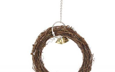 FLAMEER Hamaca Masticar para Pájaros Columpio Accesorios Colocar Jaula Casa de Mascota Conveniente Cómodo , mascotas