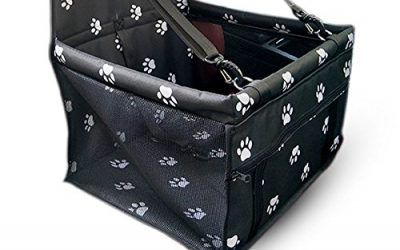PETCUTE Plegable Mascota Coche Aumentador de Presión Asiento Portador Para el Perrito del Gato del Perro Viajar Al Aire Libre Jaula Asiento Cubrir Portador Con la Correa de Seguridad Huella
