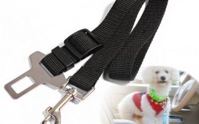 Mudder Perro Cinturón de Seguridad, Perro Gato Coche Seguridad Asiento cinturón arnés Ajustable Lleva arnés para Coches vehículo, 2 Unidades