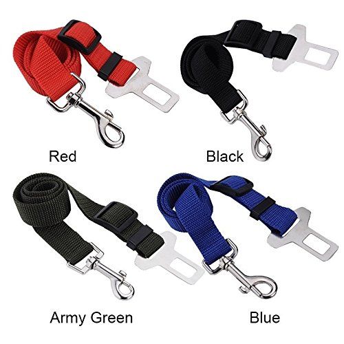 Correa profesional, ajustable, para cinturón de seguridad de coche para mascotas, de Guoluqs