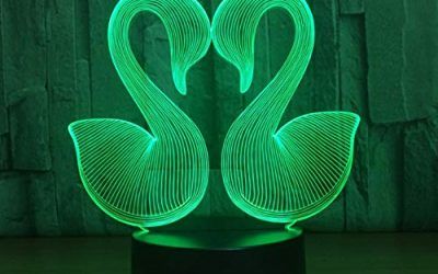 Luz Nocturna Lámpara 3D Swan 7 Color Led Night Lamps For Kids Touch Mesa Usb Lampara Lampe Baby Sleeping Nightlight Drop Ship Nursery Lamp , mascotas