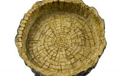 omem bol alimentos y agua plato resina natural hecho de piel de serpiente