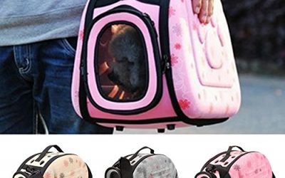 Trasportín plegable para colgar al hombro, para perros o gatos grandes o pequeños