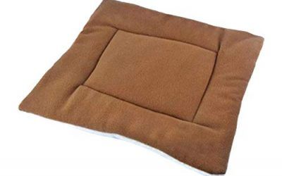 Hosaire 1x Alfombra de Colorear Tela de Cachemira e Invierno Manta Cálida Cama para Perro, Manta para Gato, Asiento para Mascotas Todas Las Alfombra para Mascotas Size L-65 * 52CM (Marrón) , mascotas
