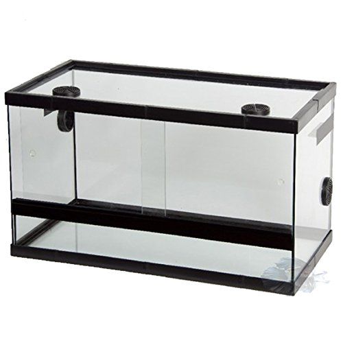 TERRARIO DE CRISTAL PARA REPTILES CON RESPIRADEROS PARA REPTILES INSECTOS , mascotas