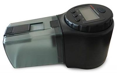 LEECOM Alimentador Automático de Peces | Comedero Programable de Alta Calidad | Última Tecnología LCD | Ideal para Acuario, Pecera, Tanques de Peces y Tortugas | Conviene para Todo Tipo de Alimentos , mascotas