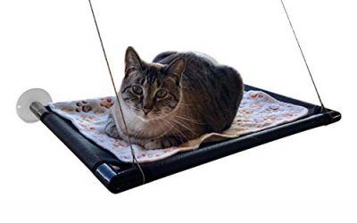 Camas para Ventanas con Ventosa – Cama Hamaca para Gato Estantes de Seguridad para Asientos de Descanso para Mascotas – Perca Durable del Animal Doméstico con 4 Ventosas Grandes