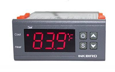 Inkbird ITC-1000 Termostato Digital Calefacción y Refrigeración con Sonda 220v, LCD Display y 2 Relés Control de Temperatura para Fabricación de cerveza, Reptiles incubadora, Acuarios marino