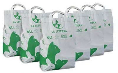 Lalettiera arena para gatos roedores reptiles chinchillas conejo ecológica larga duracion (pellet di 2,5 cm)