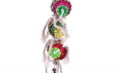Lorsoul Juguetes de la Bola Loro Mascotas mordeduras de Aves Subida Chew Toys, Colgantes Periquito Cockatiel Oscilación del Loro de la Jaula Juguetes de Aves