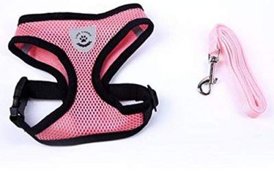 Leoboone Transpirable, Lavable, Conveniente, Chaleco para Perro, Estilete, Vestido con arnés, Juego de Correa de Perro para Perros pequeños, Gatos, Mascotas, Correa para el Pecho, Correa