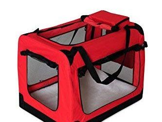 dibea TB10051 Bolsa de Transporte para Perros y Gatos, Rojo, (M) 60x42x44 cm